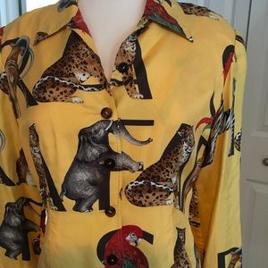 Dana Buchman Luxury Silk  Blouse Size M